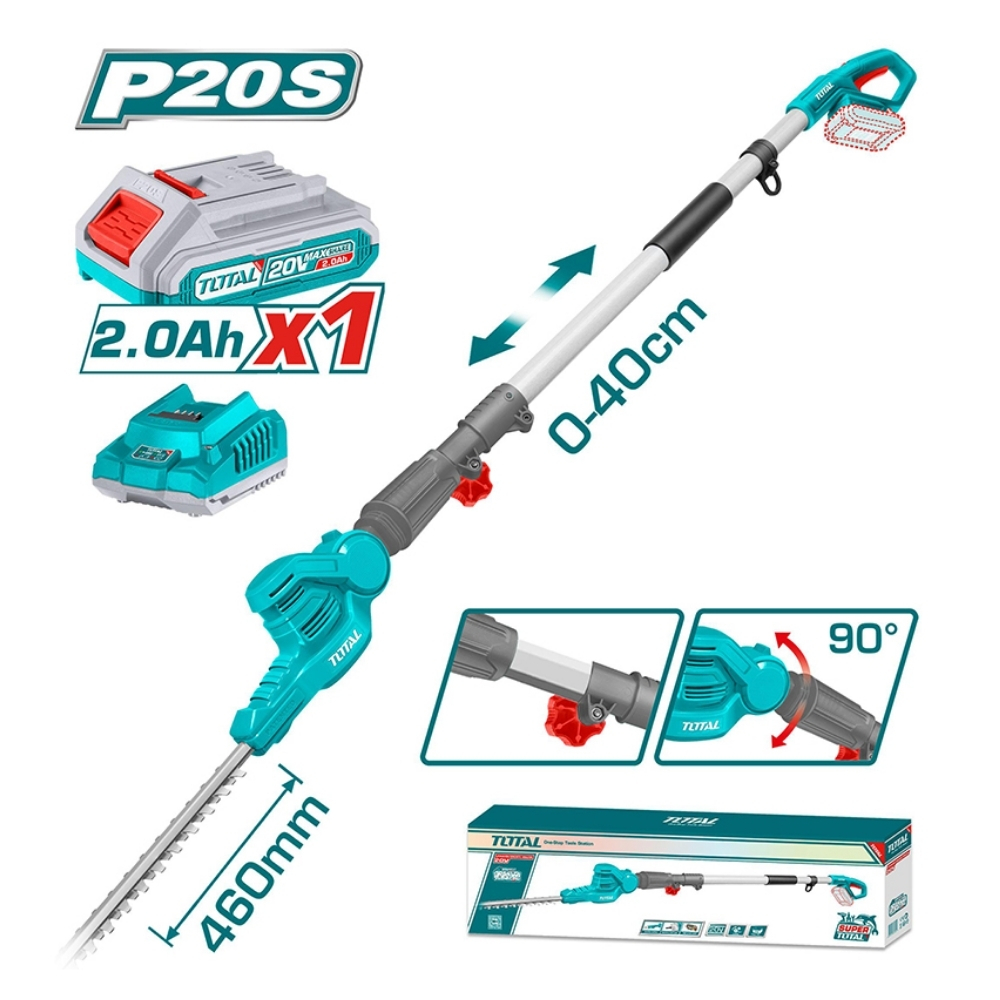 Máy tỉa trên cao dùng pin 20V Total TPHT2016012 (kèm pin & sạc) 1 Máy tỉa trên cao dùng pin 20V Total TPHT2016012 (kèm pin & sạc)