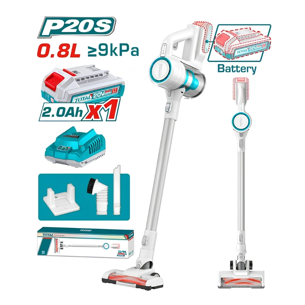 Máy hút bụi 0.8L dùng pin 20V Total TVLI2006 1 Máy hút bụi 0.8L dùng pin 20V Total TVLI2006