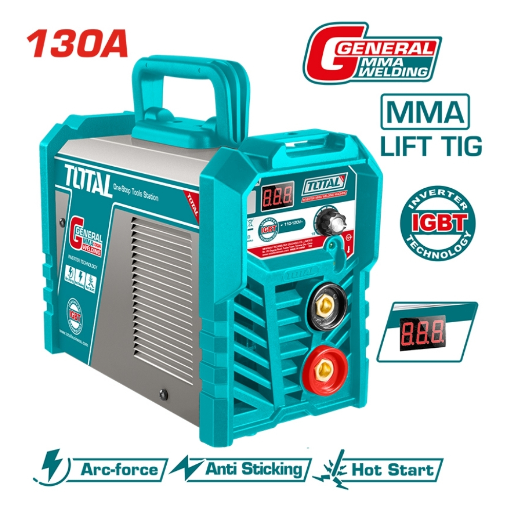 Máy hàn MMA Inverter 130A/75V Total TW213028 1 áy hàn MMA Inverter 130A/75V Total TW213028