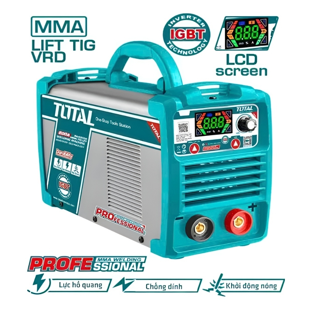 Máy hàn lift TIG/ MMA Inverter 200A/79V Total TW2200381 1 Máy hàn lift TIG/ MMA Inverter 200A/79V Total TW2200381