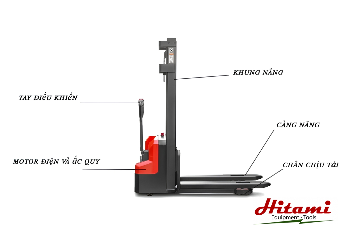 Tìm hiểu cấu tạo xe nâng tay và nguyên lý hoạt động 3 Cấu tạo xe nâng tay cao