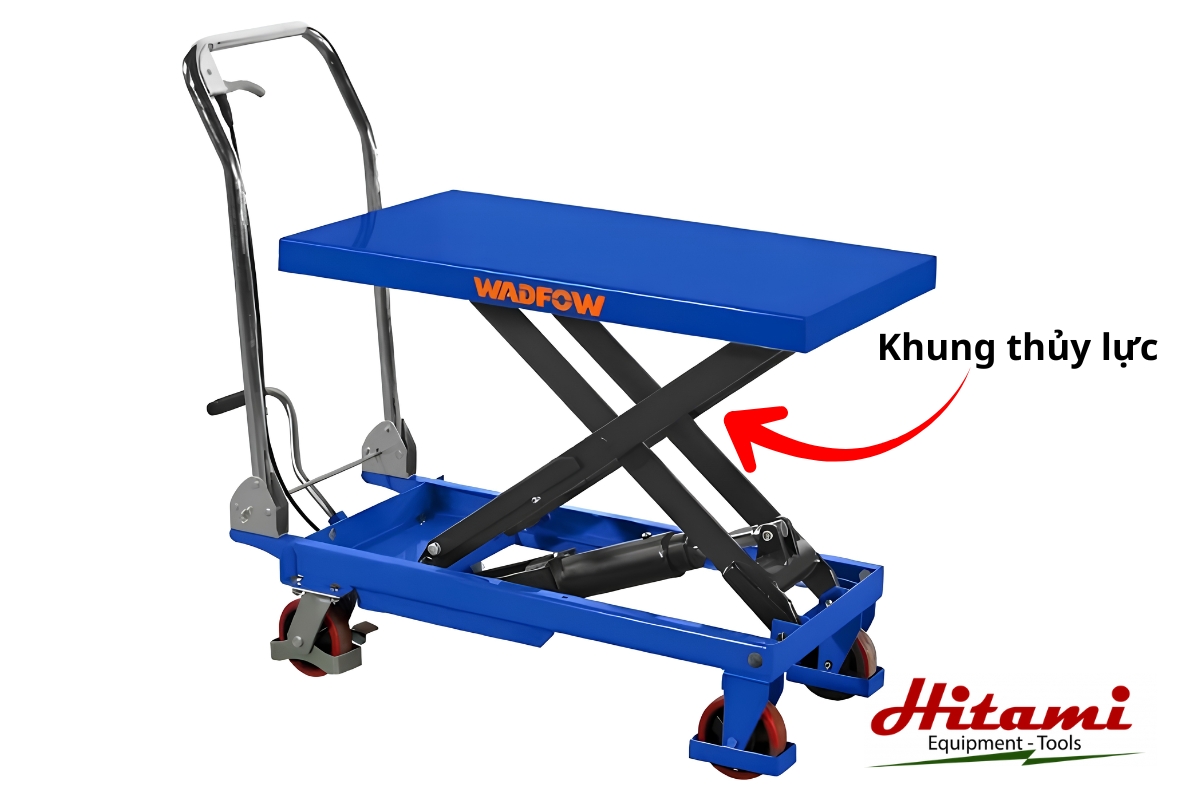 Giải mã cấu tạo bàn nâng thủy lực và cơ chế nâng hạ 2 Khung thủy lực