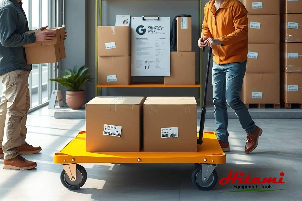 Những thông số về kích thước xe đẩy hàng 4 bánh cần biết 5 Xác định hàng hóa và tải trọng
