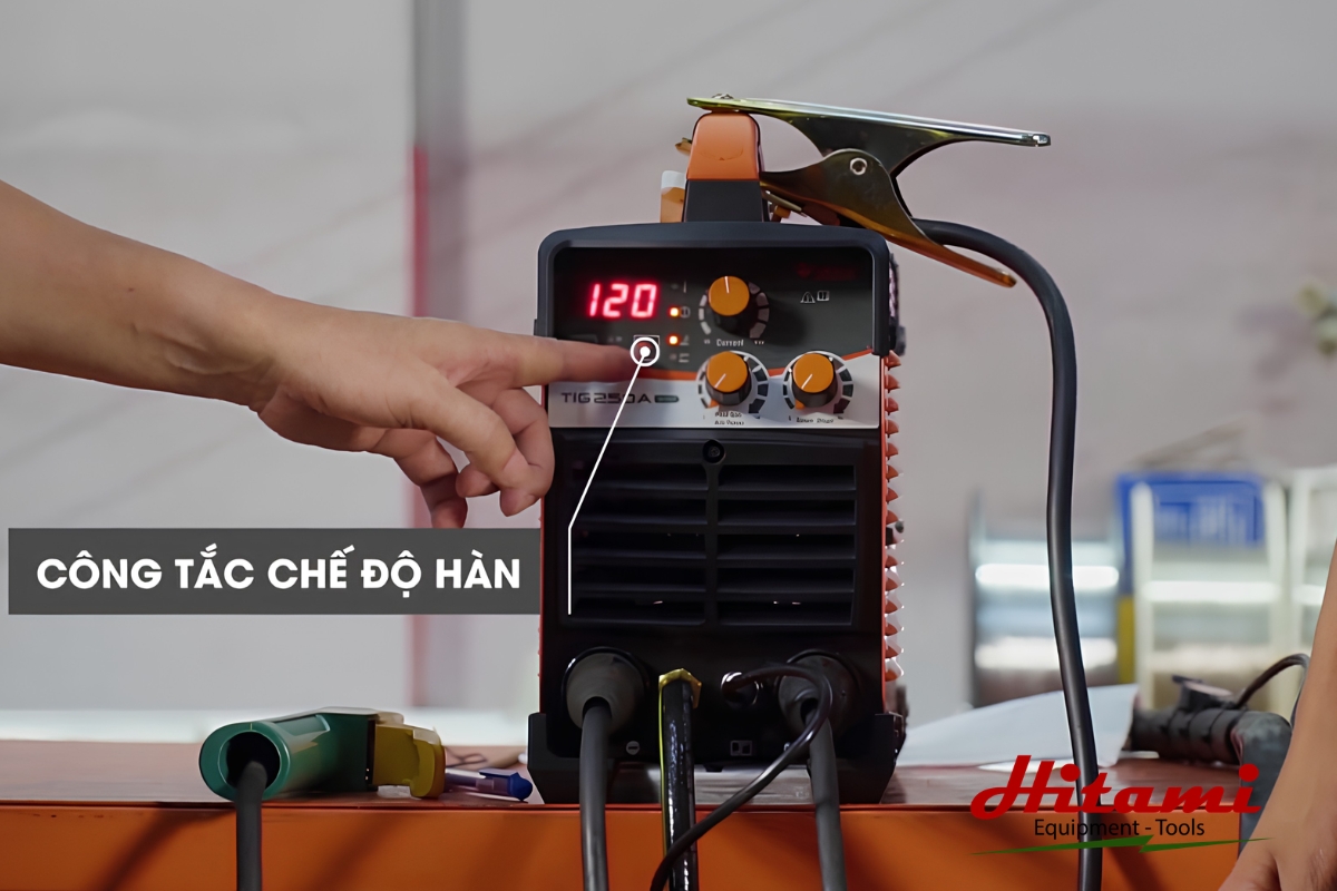 Hướng dẫn cách hàn inox bằng máy hàn Tig đúng kỹ thuật 3 Cài đặt chế độ hàn Tig