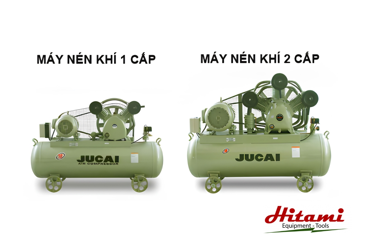Máy nén khí Piston là gì? Những điều cần biết 2 Phân loại máy nén khí Piston theo cấp nén