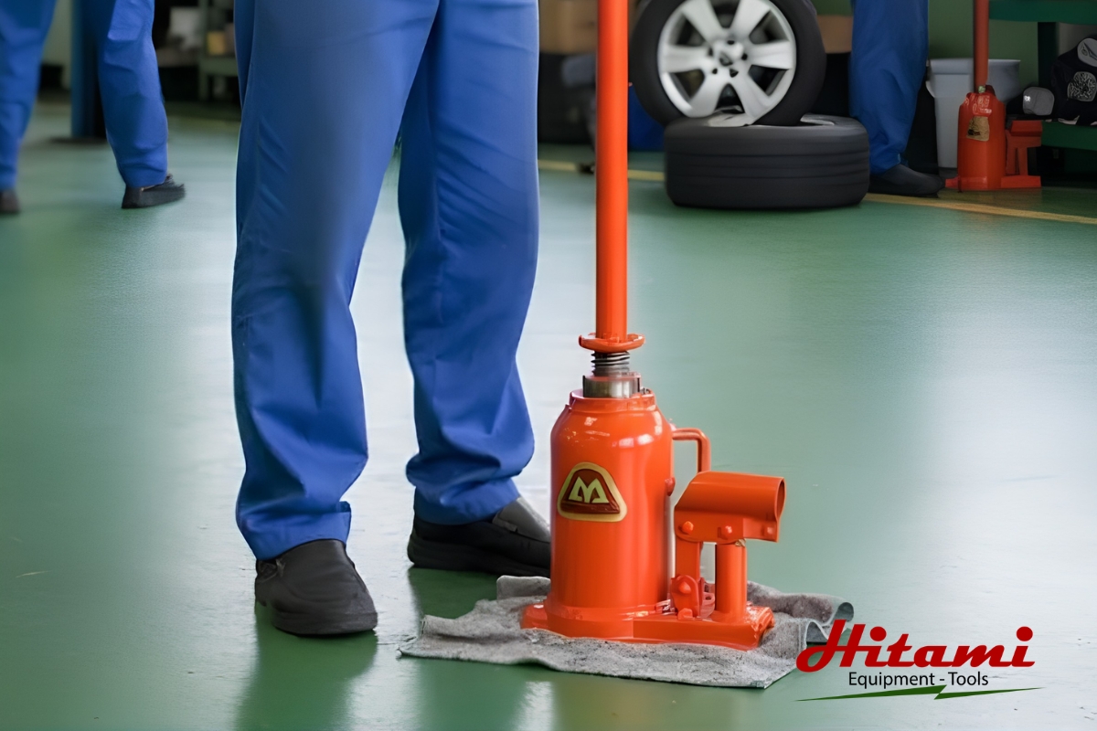 Cách sử dụng kích thủy lực đúng kỹ thuật với 5 bước 3 Cách sử dụng kích thủy lực - Hạ kích sau khi sử dụng