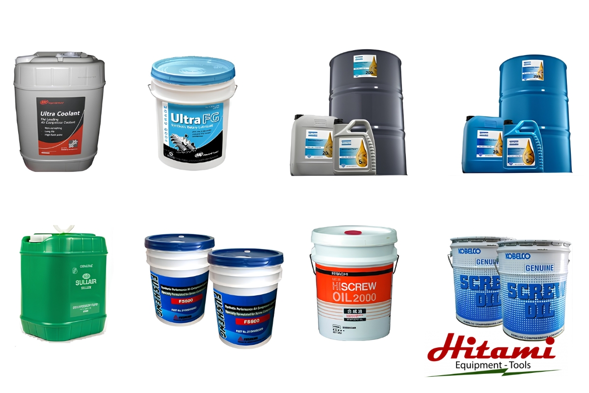 Cách thay nhớt máy nén khí mini đơn giản tại nhà 2 Các loại nhớt máy nén khí mini