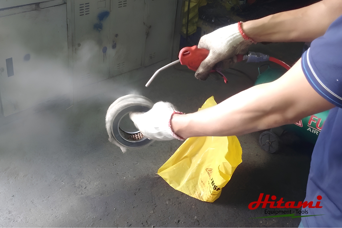 5 lỗi thường gặp và cách sửa máy nén khí Piston 2 Máy nén khí Piston lên hơi chậm do bộ lọc khí bị bẩn