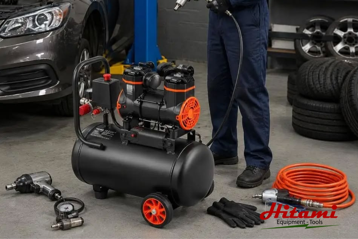 Điểm danh 9 ứng dụng của máy nén khí Piston hiện nay 2 Máy nén khí Piston trong bảo dưỡng và sửa chữa ô tô