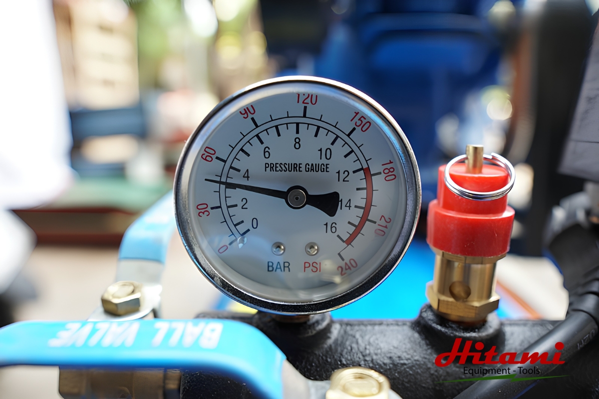 6 bước xử lý tình trạng máy nén khí không tự ngắt tại nhà 2 Đồng hồ áp suất hiển thị sai