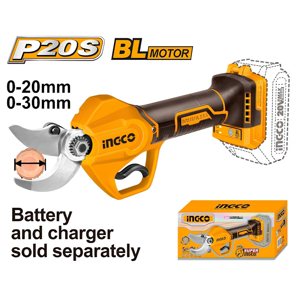 Máy cắt cành 20V Ingco CSSLI20308 (thân máy) 1 Máy cắt cành 20V Ingco CSSLI20308 (thân máy)
