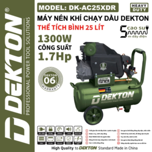 Máy nén khí chạy dầu 25L Dekton DK-AC25XDR