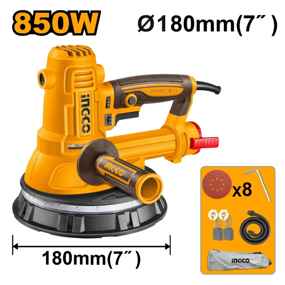 Máy chà nhám tường 850W-180mm Ingco DWS10508 1 Máy chà nhám tường 850W-180mm Ingco DWS10508