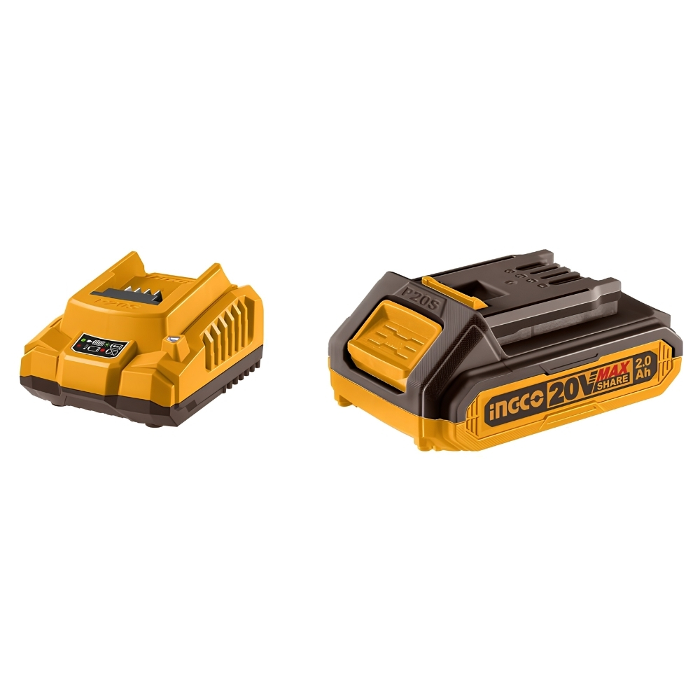 Bộ combo pin 2.0Ah & sạc 20V Ingco FBCPK1122 1 Bộ combo pin 2.0Ah & sạc 20V Ingco FBCPK1122