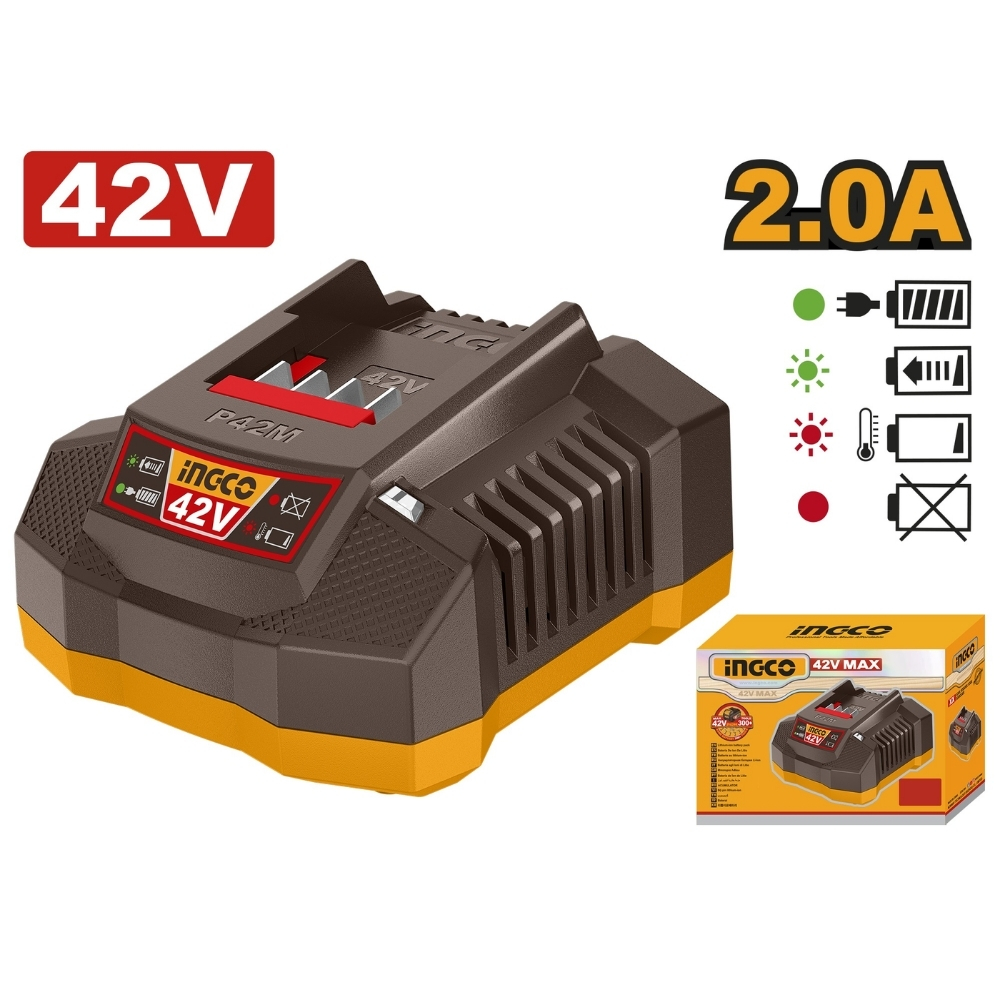 Đế sạc pin 42V-2.0A Ingco FCLI42021 1 Đế sạc pin 42V-2.0A Ingco FCLI42021