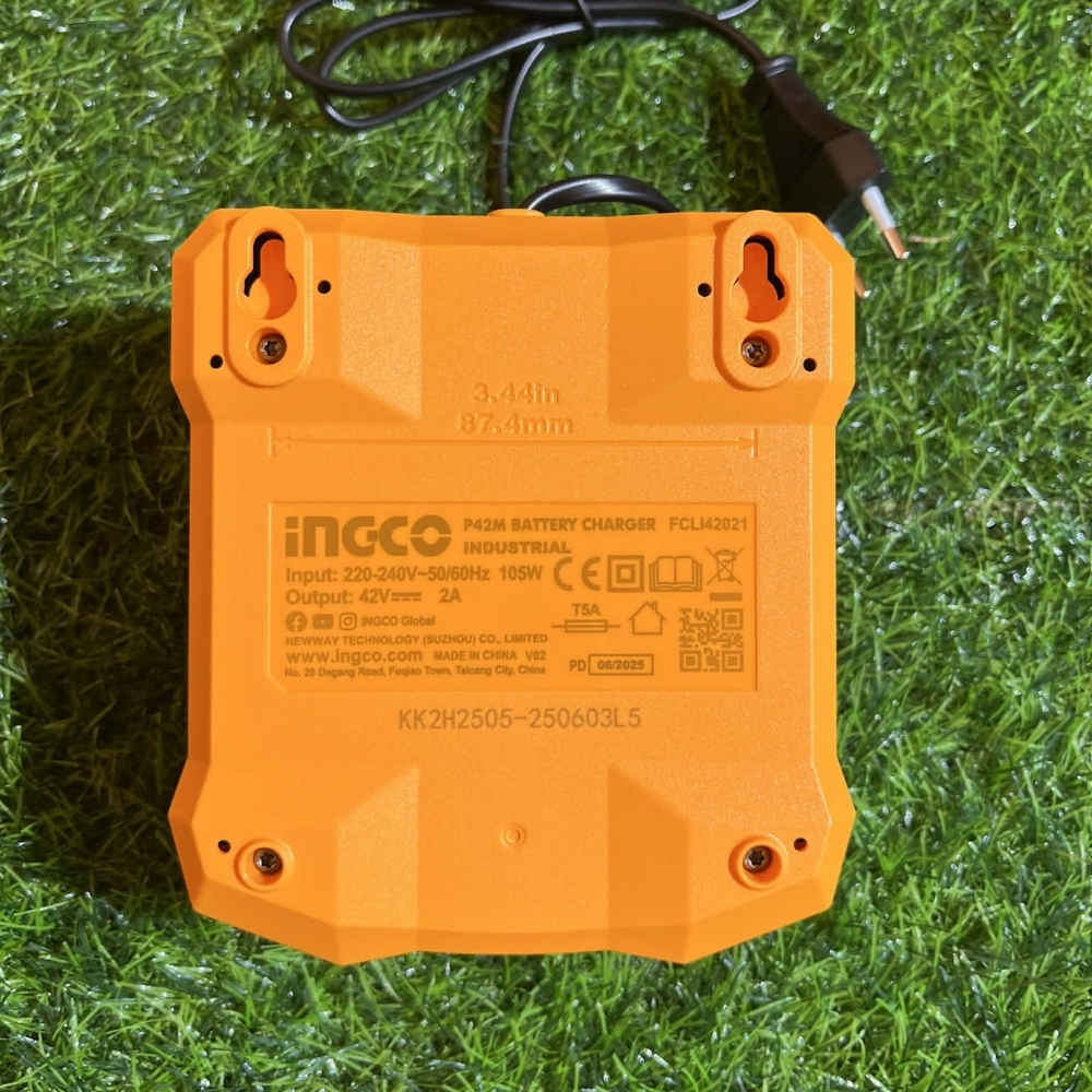 Đế sạc pin 42V-2.0A Ingco FCLI42021 3 FCLI42021-3