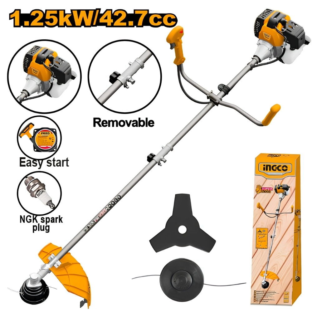Máy cắt cỏ đẩy chạy xăng 1.25kW Ingco GBC5434421 1 Máy cắt cỏ đẩy chạy xăng 1.25kW Ingco GBC5434421