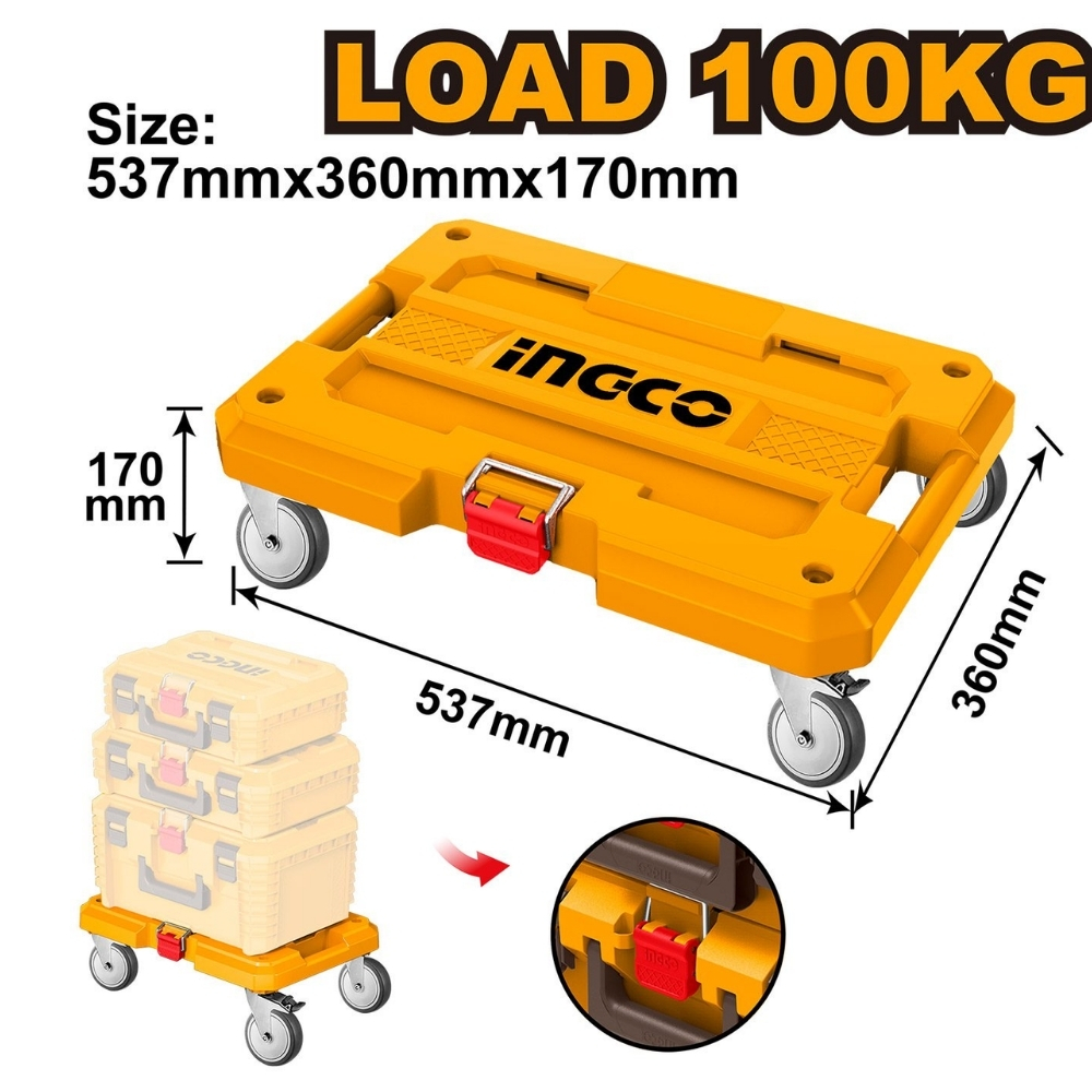 Bàn đẩy dụng cụ 100kg Ingco HHWB61001 1 Bàn đẩy dụng cụ 100kg Ingco HHWB61001