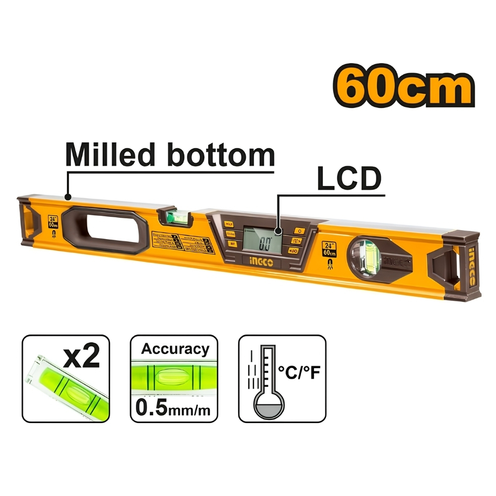 Thước cân bằng kỹ thuật số Ingco HSL08060D 1 Thước cân bằng kỹ thuật số Ingco HSL08060D