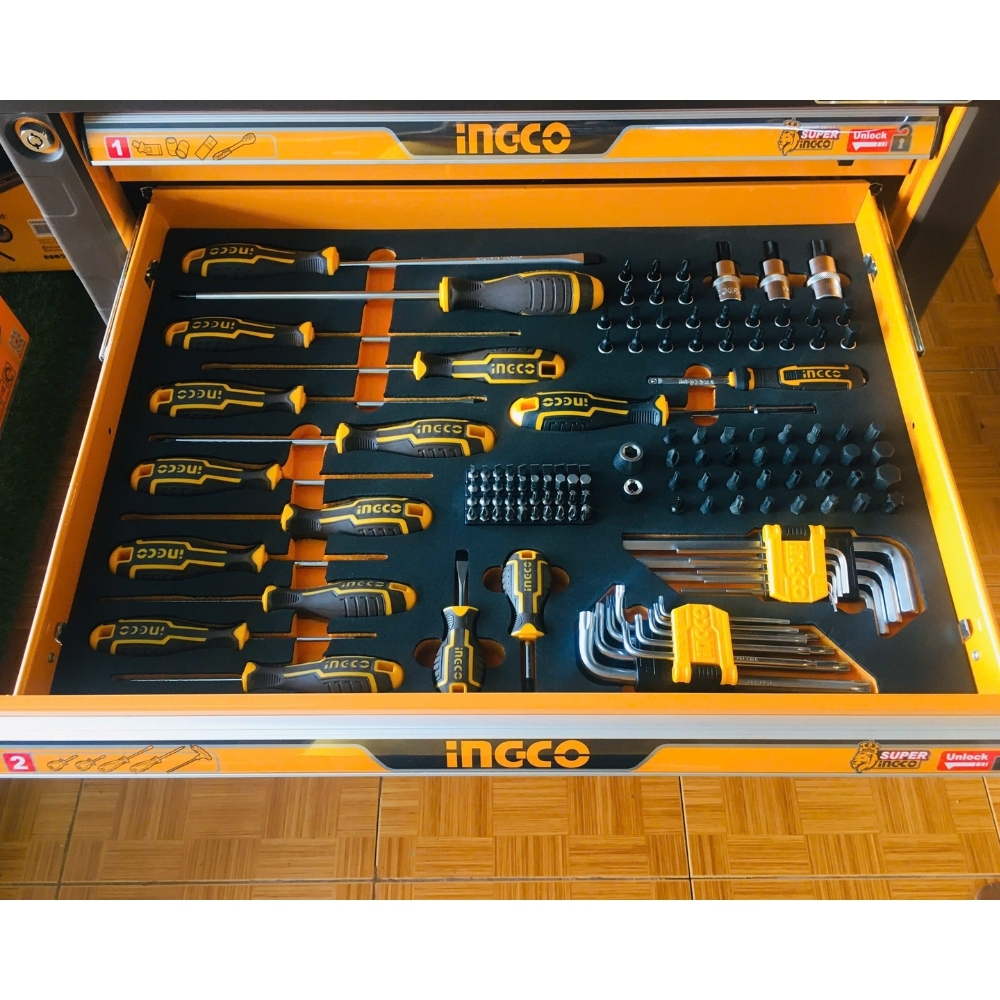 Tủ đồ nghề 7 ngăn-328 chi tiết Ingco HTCS273281 7 HTCS273281-3