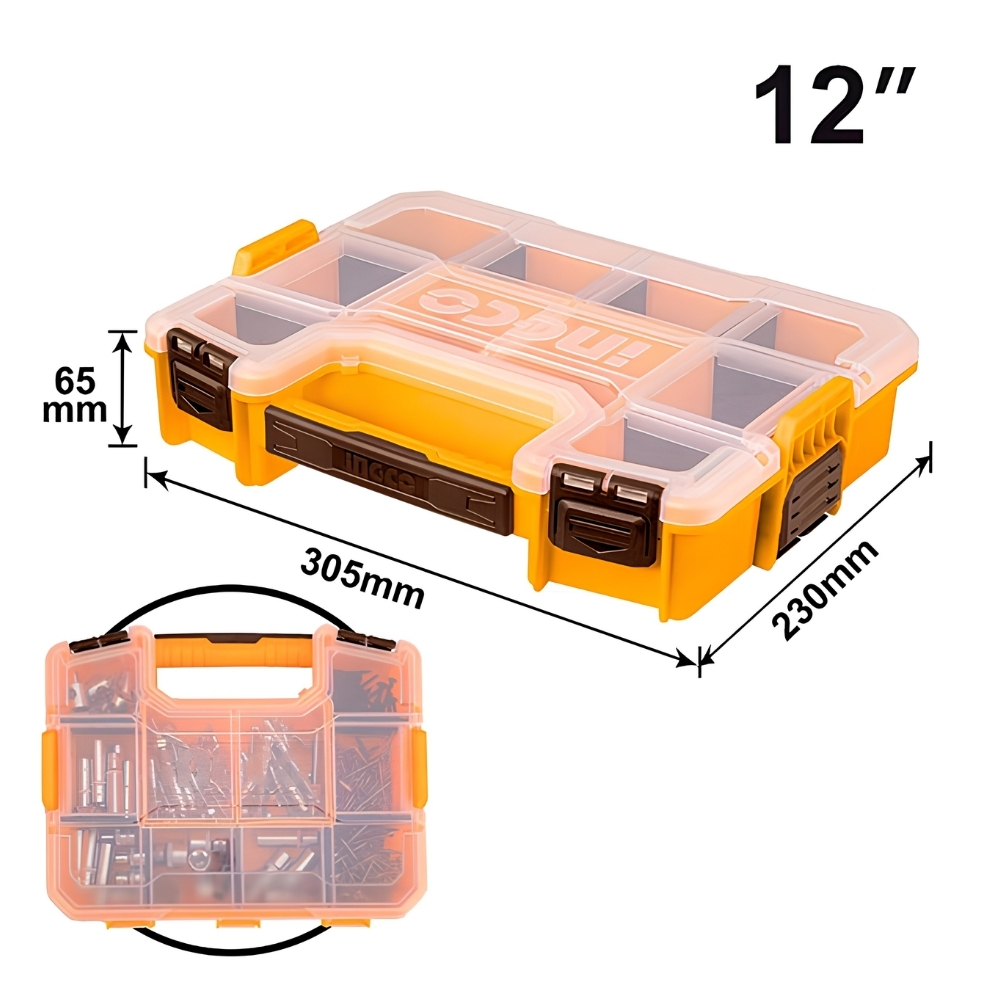 Hộp nhựa đựng linh kiện 12 inch Ingco PBX1211 1 Hộp nhựa đựng linh kiện 12 inch Ingco PBX1211