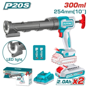 Máy bắn keo dùng pin 20V-300ml Total TCGLI20021