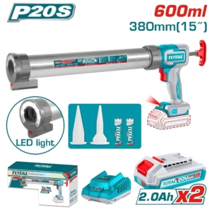 Máy bắn keo dùng pin 20V-600ml Total TCGLI20031