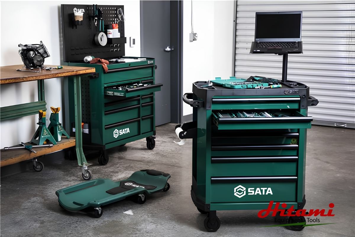 Tủ đồ nghề Sata trong xưởng cơ khí