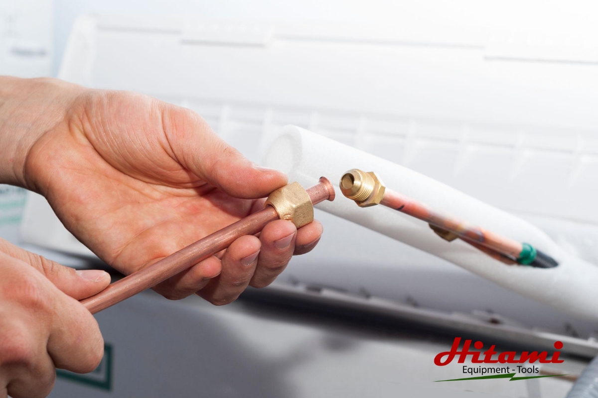Hướng dẫn nối ống đồng máy lạnh chắc chắn và kín gas 2 Chiều dài ống đồng không đủ