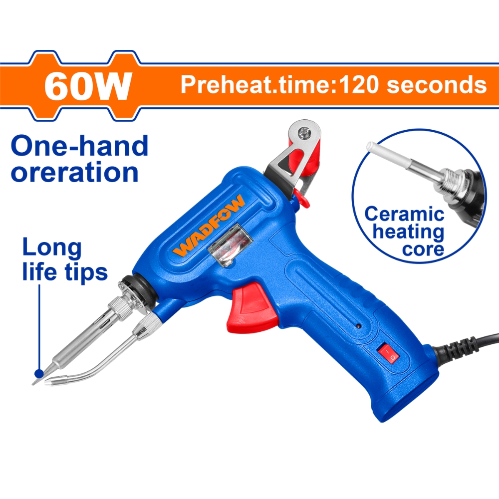 Súng hàn thiếc 60W Wadfow WEL6606 1 Súng hàn thiếc 60W Wadfow WEL6606